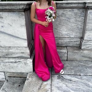 Pink Portia and Scarlett prom dress